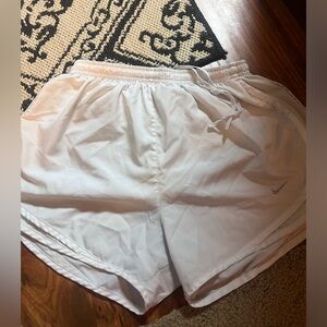 White dry fit Nike shorts